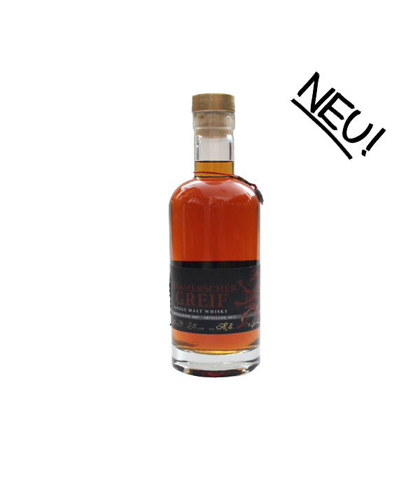 Pommersche Greif 5 Jahre - 1. Single Malt 2007 0,5l 58,3%vol. (Limitiert)