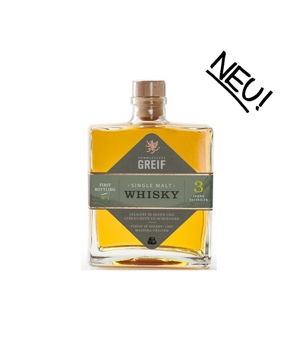 Pommersche Greif Single Malt Whisky 0,5l 45%vol. (2015-2018) Limitiert